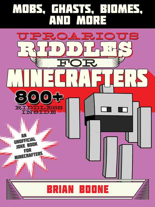 Title details for Uproarious Riddles for Minecrafters by Brian Boone - Wait list